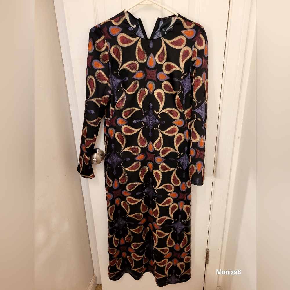 Dress Midi Satin Zara
